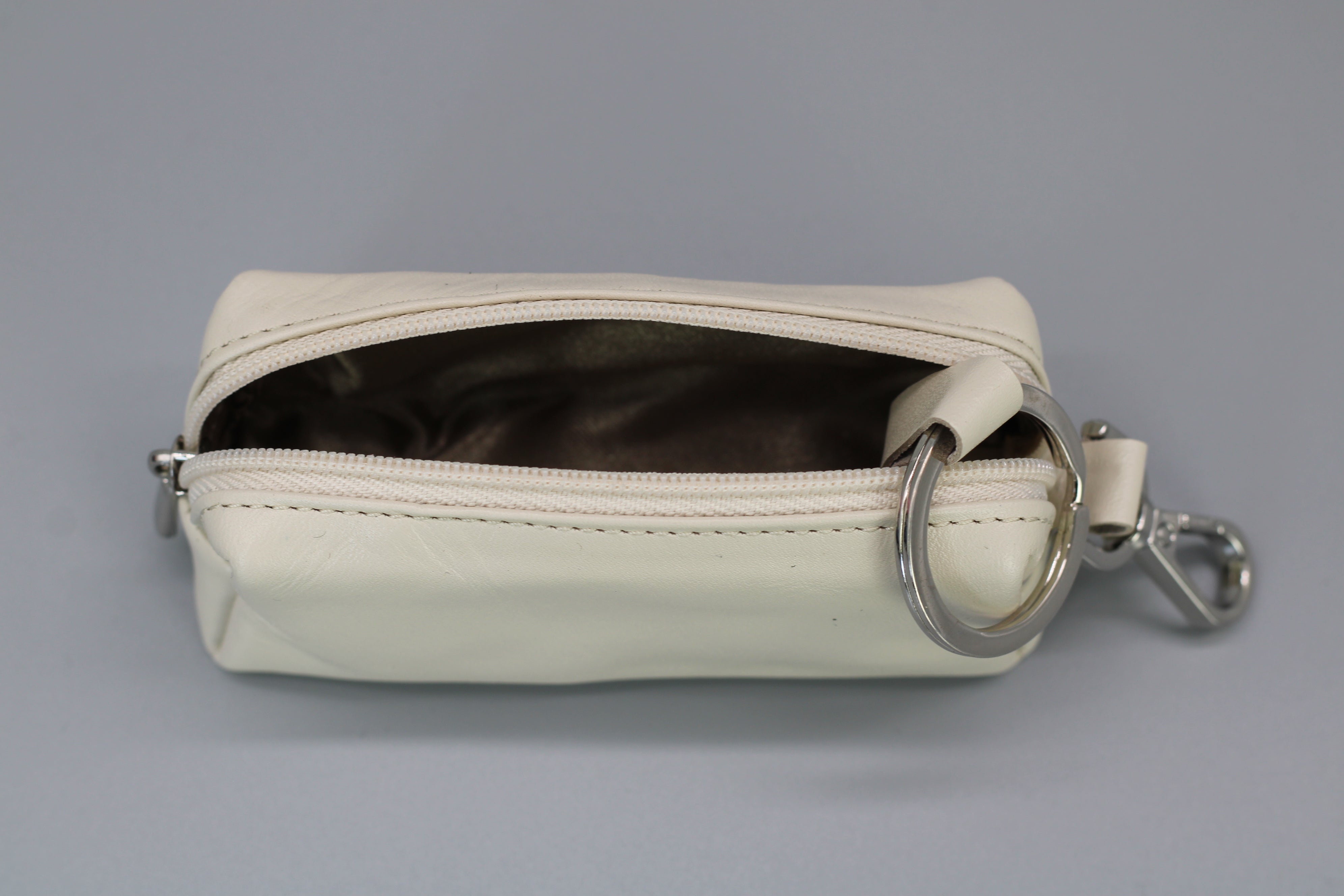 Key case with money compartment - Beige