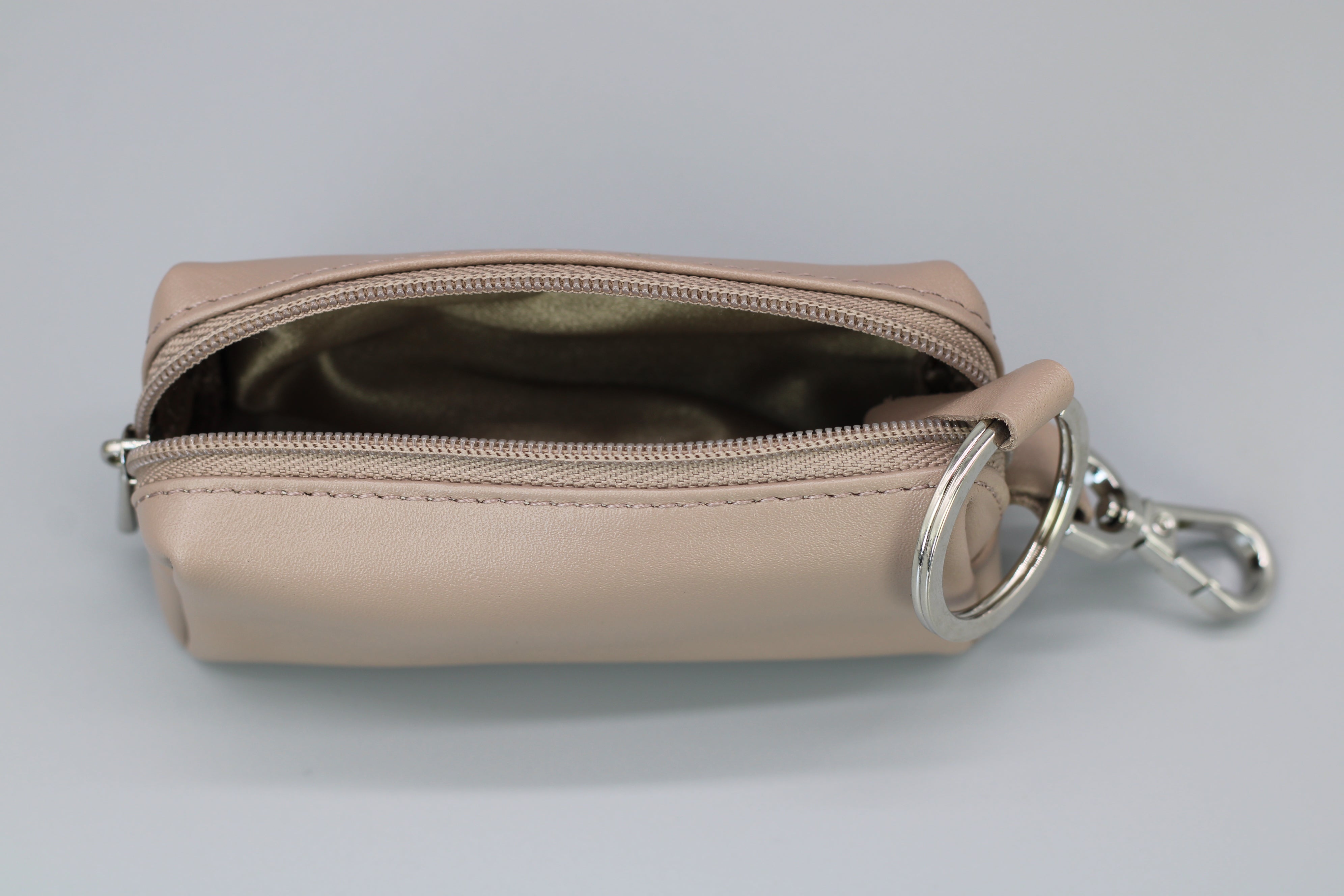 Key case with money compartment - Taupe