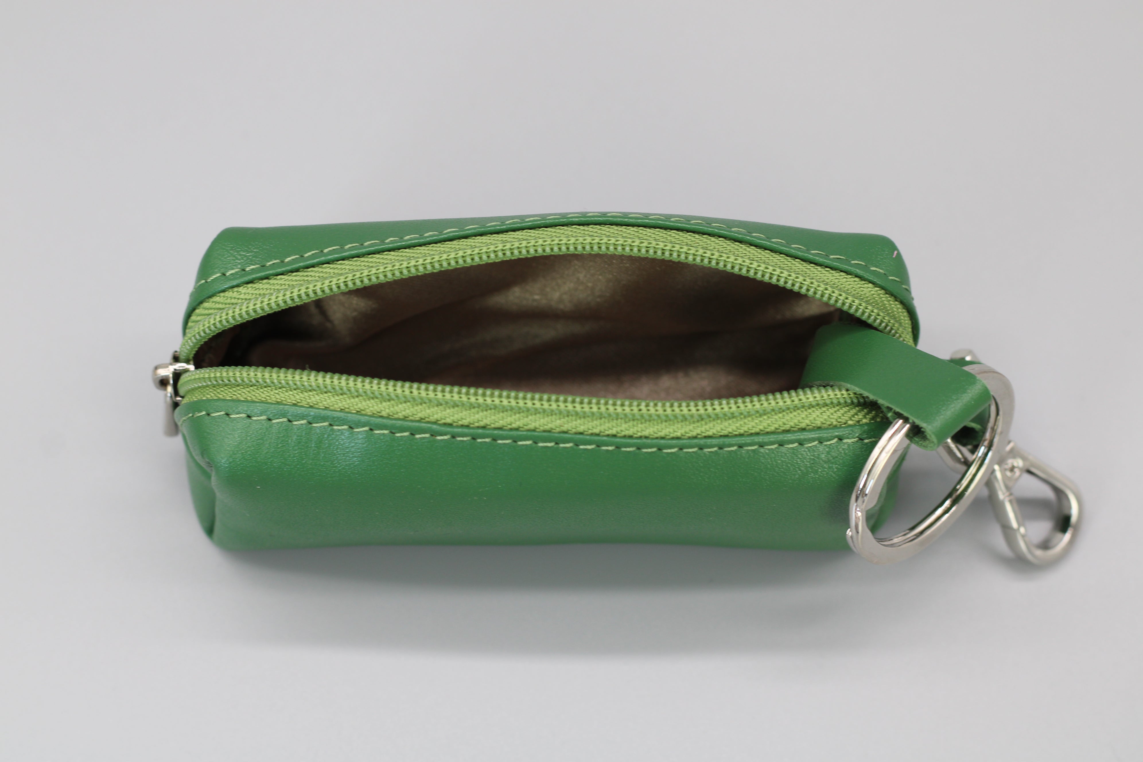 Schlüsseletui mit Geldfach - Grün