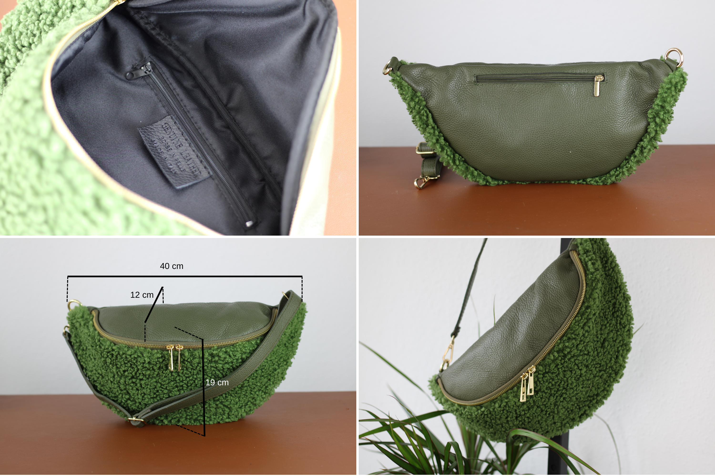 Teddy Bag - Khaki (Gold)