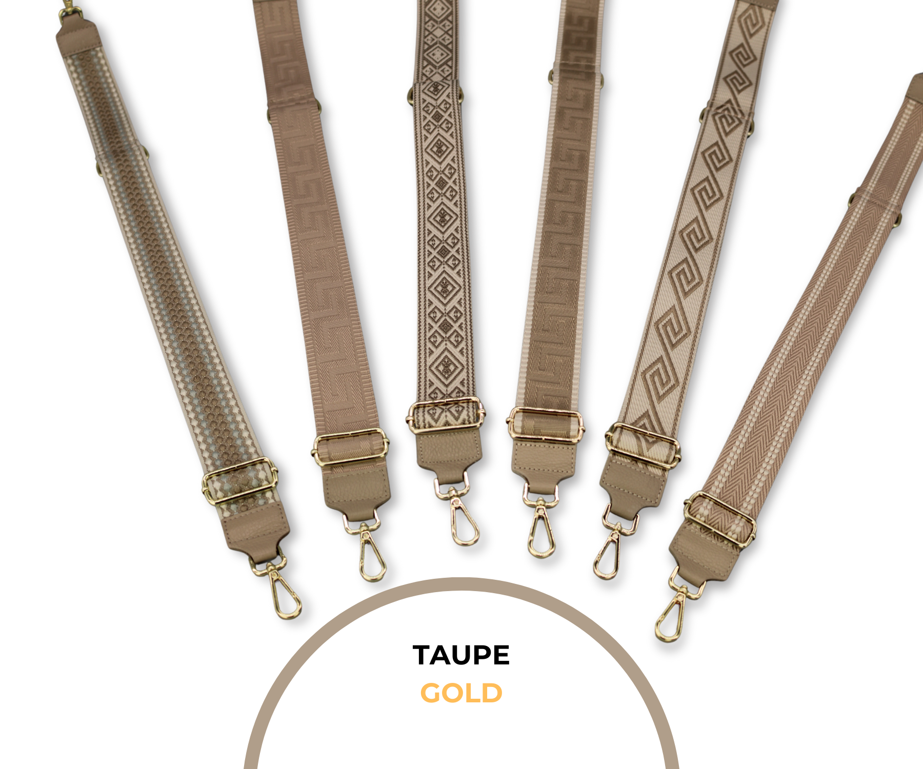 Bag Strap - Taupe (Gold)
