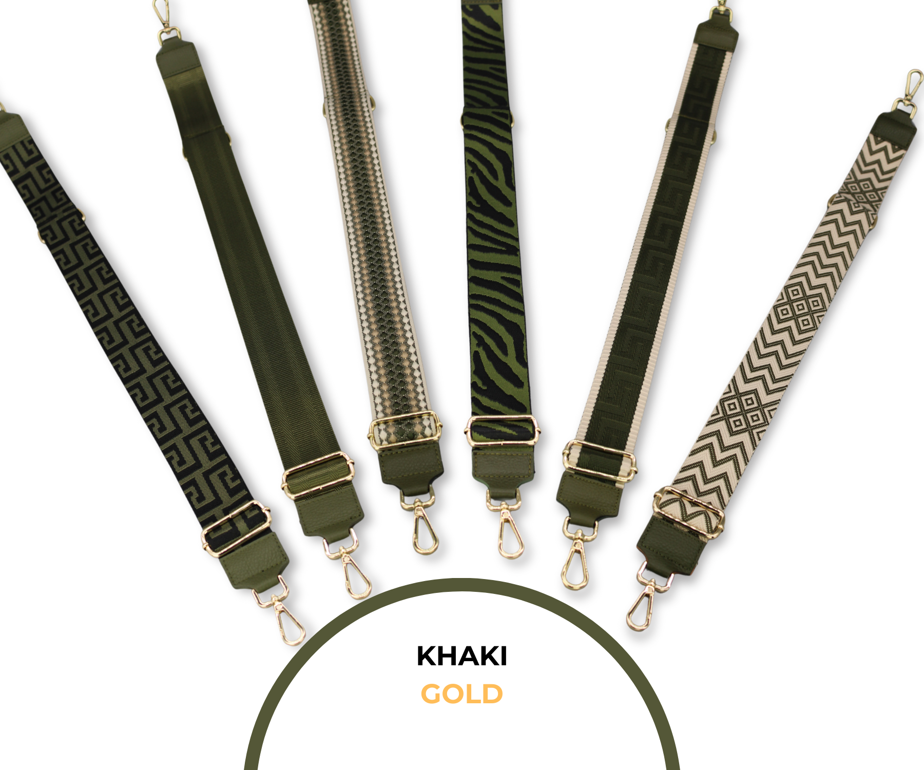 Bag Strap - Khaki (Gold)