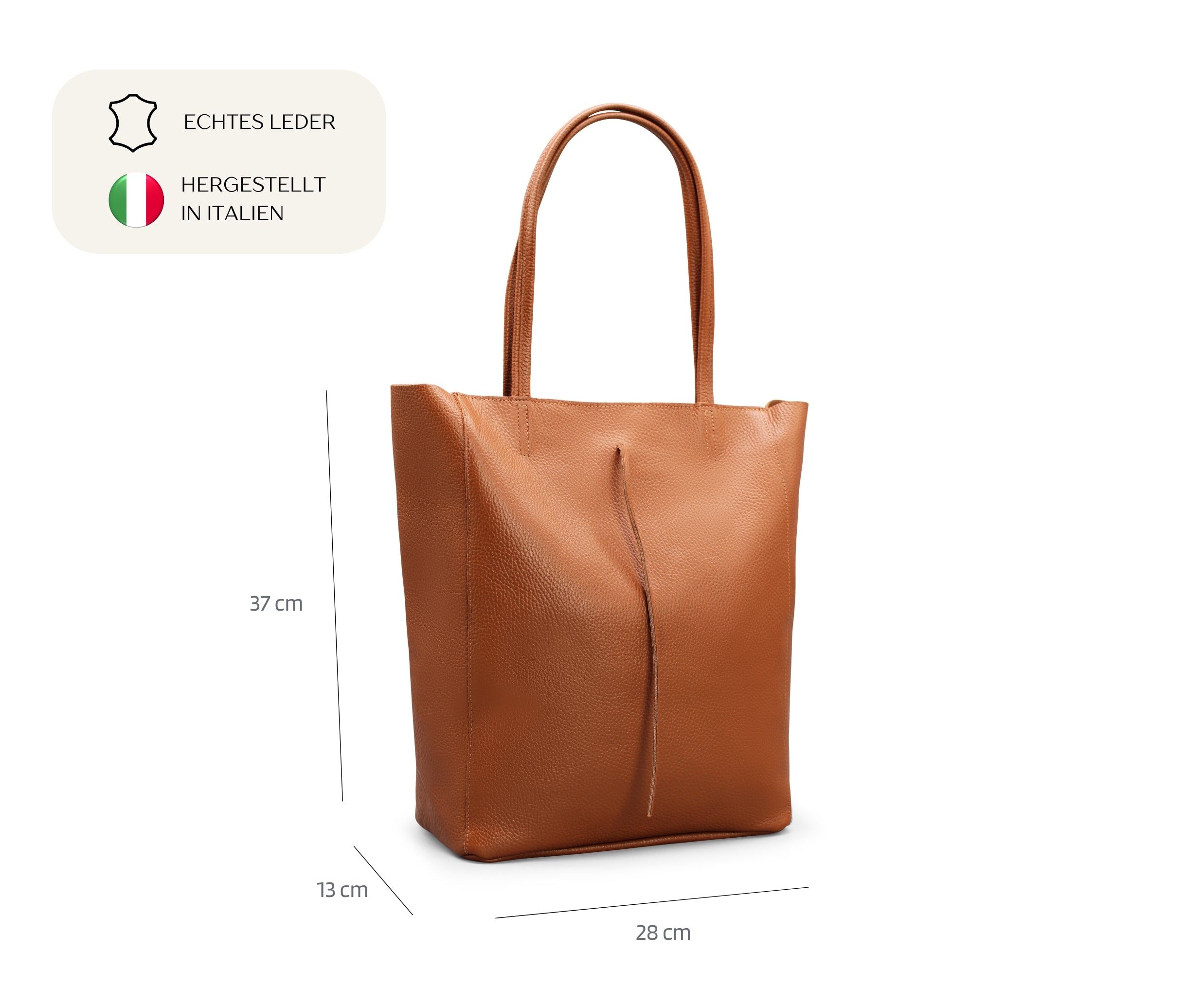 Shopper - Cognacbraun