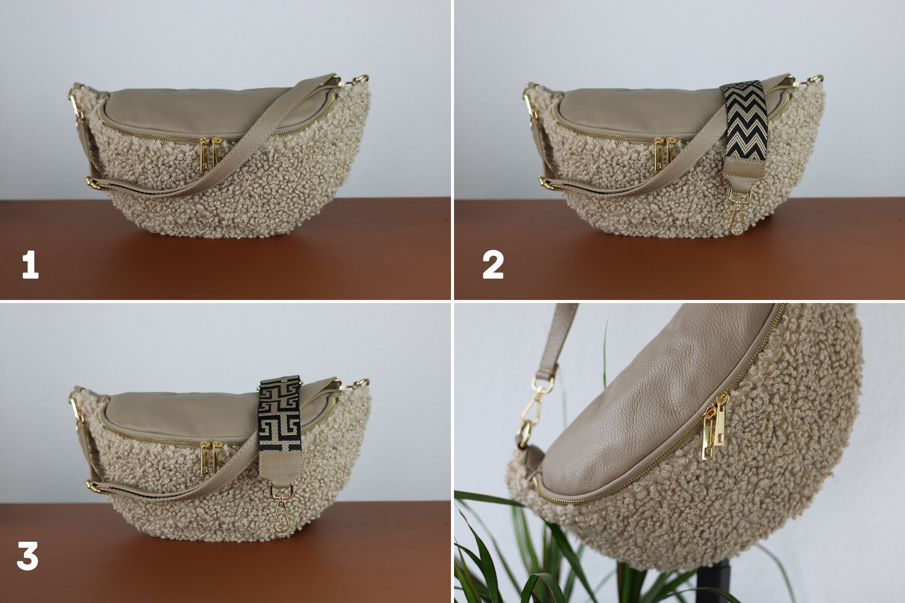 Teddy Bag - Taupe (Gold)